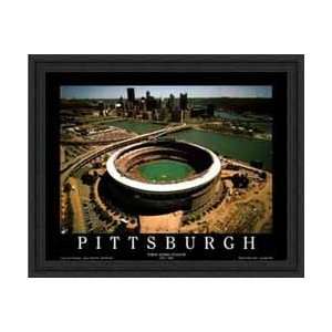  Three Rivers Stadium Pittsburgh Pirates Aerial Framed 