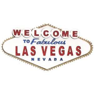 Las Vegas Welcome Sign Glitter Laser Die Cut