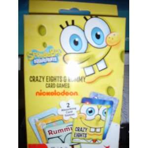    SpongeBob Crazy Eights & Rummy (2 Card games set) Toys & Games