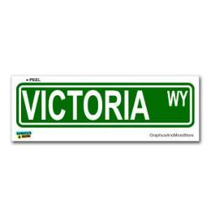 Victoria Street Road Sign   8.25 X 2.0 Size   Name Window Bumper 