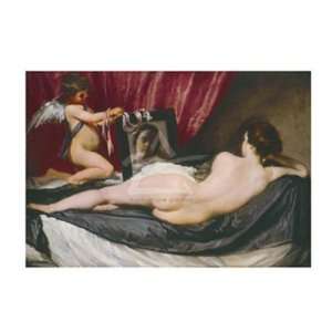 The Toilet of Venus (The Rokeby Venus) by Velazquez 14x11  