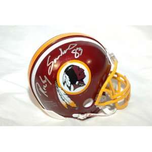  Ricky Sanders Washington Redskins Autographed Mini Helmet 