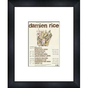  DAMIEN RICE UK Tour 2007   Custom Framed Original Ad 