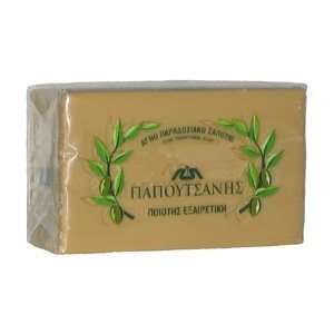  Pure Traditional Olive Oil Soap   Papoutsanis   250 gr bar 
