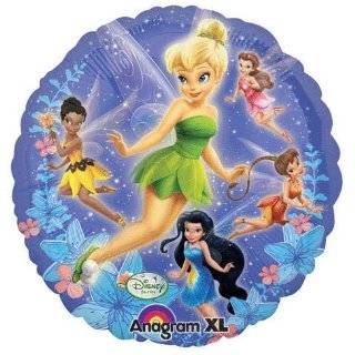 Tinkerbell and Fairy Friends Birthday Party Mylar 18 inch Balloon
