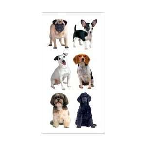  Paper House Stickers 2X4 3/Pkg   Small Mixed Dogs Arts 