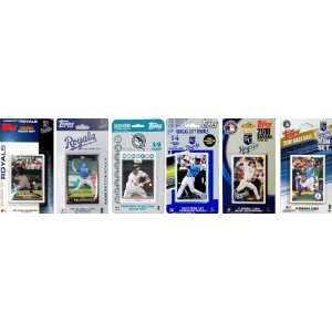 MLB Kansas City Royals 6 Different Licensed Trading Card Team Sets 