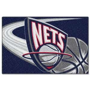  New Jersey Nets 20x30 Tufted Floor Rug   NBA Basketball 