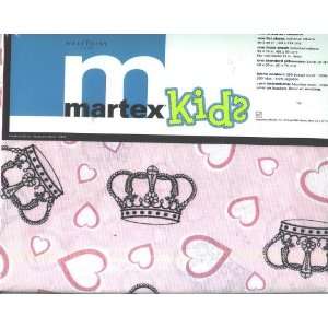   Full Sheet Set Hearts and Crown (Pink Background) 