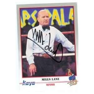  Mills Lane autographed Boxing card 