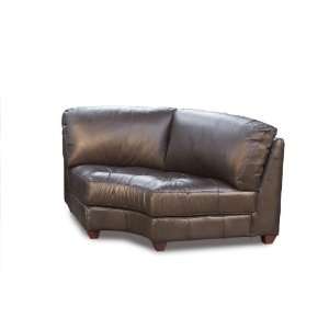 Diamond Sofa Zen Armless Leather Mocca Tufted Corner Wedge 