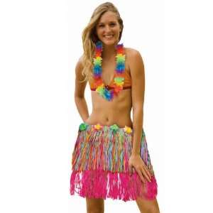    Lets Party By Amscan Adult Rainbow Hula Skirt 