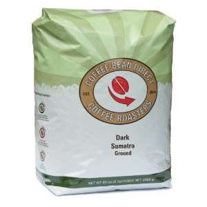 Coffee Bean Direct Dark Sumatra Ground Coffee, 5 Pound Bag