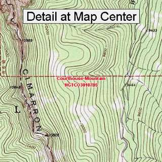  USGS Topographic Quadrangle Map   Courthouse Mountain 
