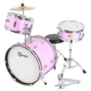  Pink Drum Set Complete Junior Kids Childrens Size with Cymbal 
