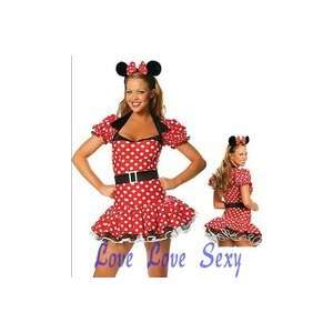 red Mickey attire sexy Role Play sexy Mickey cosplay clothes party 