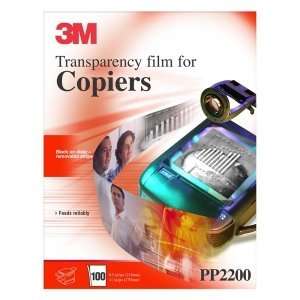  3M Copier Transparency Film. 100 SHEET LTR TRANSPARENCIES 