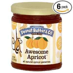 Peanut Butter and Co Preserves, Awesom Apricot, 10.50 Ounce (Pack of 6 