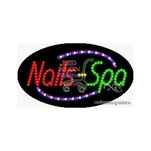 Nails Spa LED Sign 15 inch tall x 27 inch wide x 3.5 inch deep outdoor 