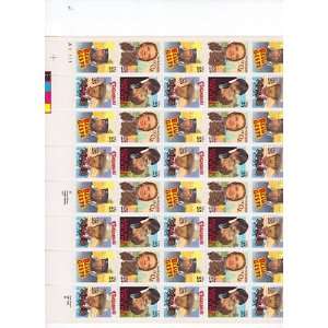  Classic Films Sheet of 50 x 25 Cent US Postage Stamps NEW 