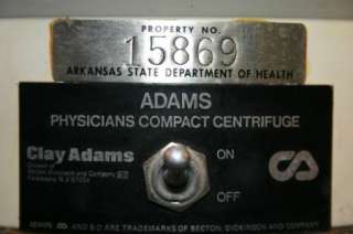 MEDICAL CLAY ADAMS STAINLESS STEEL 4 SLOT COMPACT PHYSICIANS 