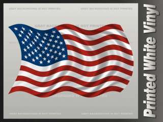 United States WAVY Flag Sticker USA American U.S. US America Bumper 