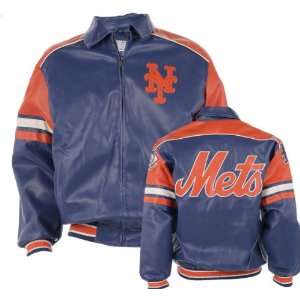 New York Mets Faux Leather Jacket