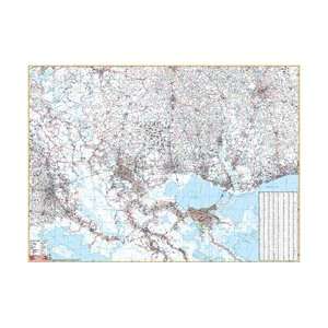  Baton Rouge and Vicinity Executive Wall Map 72x54 Office 
