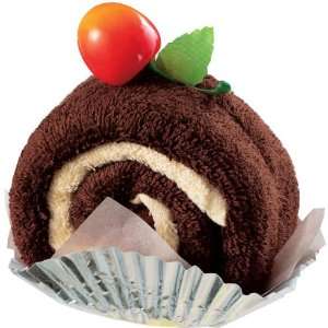  Chocolate Cut Roll Towel Cake with Magnet (Set of 3)
