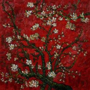   of an Almond Tree in Blossom (Interpretation in Red)