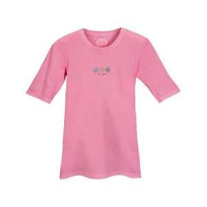  Life Is Good Womens Crush Fitted E/S 3 Daisies Shirt Rose 