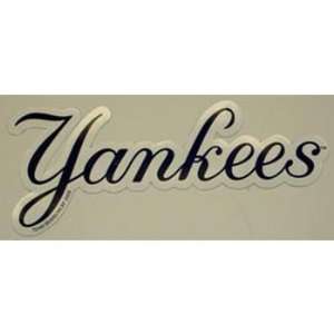    New York Yankees MLB Large Team Name Car Magnet