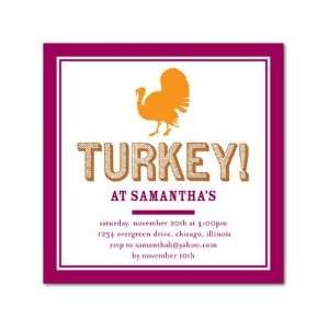 Thanksgiving Party Invitations   Turkey Time By Dwell