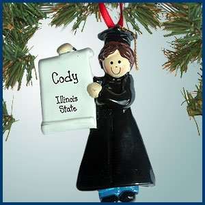  Personalized Christmas Ornaments   Male Graduate with 