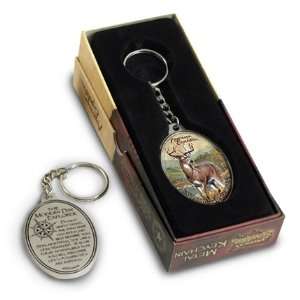  American Expedition Metal Keychain Whitetail Deer 