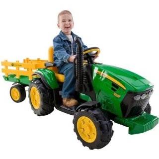  Peg Perego John Deere Farm Tractor & Trailer Toys & Games