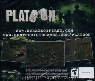 PLATOON Vietnam Strategy JC RTS PC Game NEW Sealed 3700046234298 