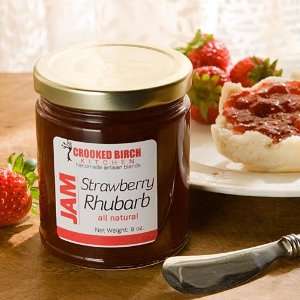   Natural Strawberry Rhubarb Jam, Made in New England