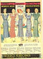 Art Needlework and READY TO WEAR WOMENS FASHIONS 1934  