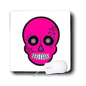   Dead Skull Día de los Muertos Sugar Skull Pink   Mouse Pads