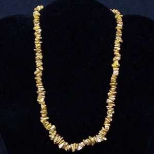 Yellow Jasper Tumbled Chips Necklace (18) w/Clasp   1pc.