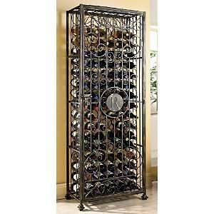    Personalized Antiqued Steel Wine Jail  Initial   P Appliances