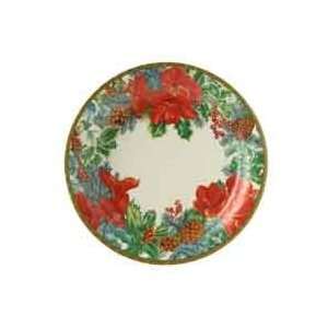  Amaryllis Wreath 8 inch Paper Christmas Party Plates