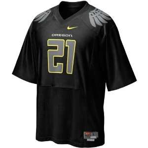  Nike Oregon Ducks Replica Football Jersey   #21 Black 