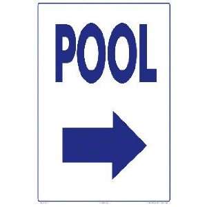  Pool Arrow Sign Right 9512Wa1218E