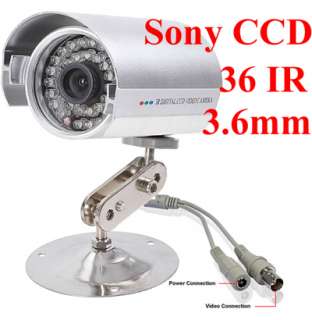 4CH CCTV H.264 500G DVR Security System 4 CCD IR Camera  