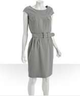 Calvin Klein tin pleat front belt waist dress style# 316347101