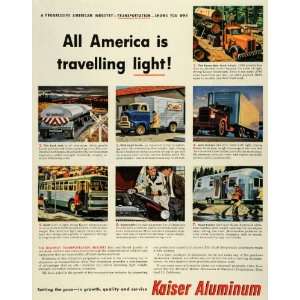   Truck Transportation Trailer Bus   Original Print Ad