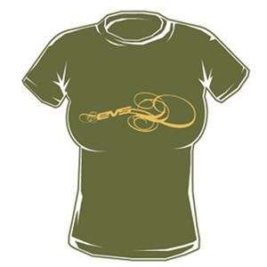  EVS Womens Curve T Shirt   Medium/Olive Green Automotive