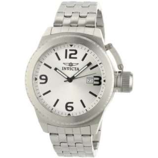 Invicta Mens 0989 Corduba Silver Dial Stainless Steel Watch 